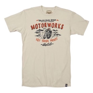 เสื้อยืด RSD เสื้อยืด Roland sands motor work natural -wh(xl)