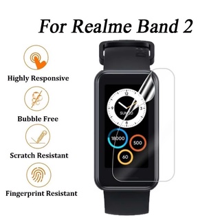 ฟิล์มป้องกันรอยหน้าจอ Tpu 5 ชิ้นสําหรับ Realme Band2 Smart Bracelet Wristband Cover Band2