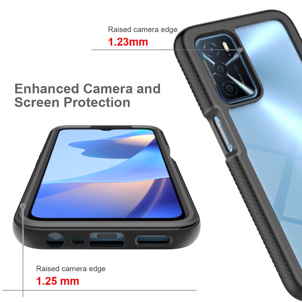 2 in 1Hybrid Shockproof Armor Case For Oppo A96 A95 A74 A54 A94 5G A16 ...