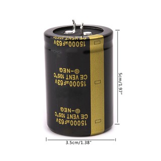 15000 uf ตัวเก็บประจุเครื่องขยายเสียงอลูมิเนียม electrolytic