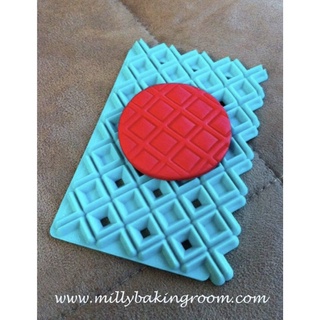 Square pattern press set แผ่นทำลายสำหรับfondant