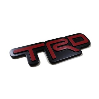 TRD Logo โลโก้อลูมิเนียมสีแดง พร้อมกาวพร้อมติดตั้ง Toyota Racing Development จัดส่งไวคุณภาพดีจริง จบในที่เดียว