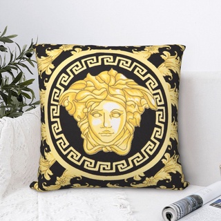 Breathable Cotton Retro Vintage Versace Car Sofa Cushion Pillow Creative Pillowcase Fashion Bedroom Home Decoration 45x45cm