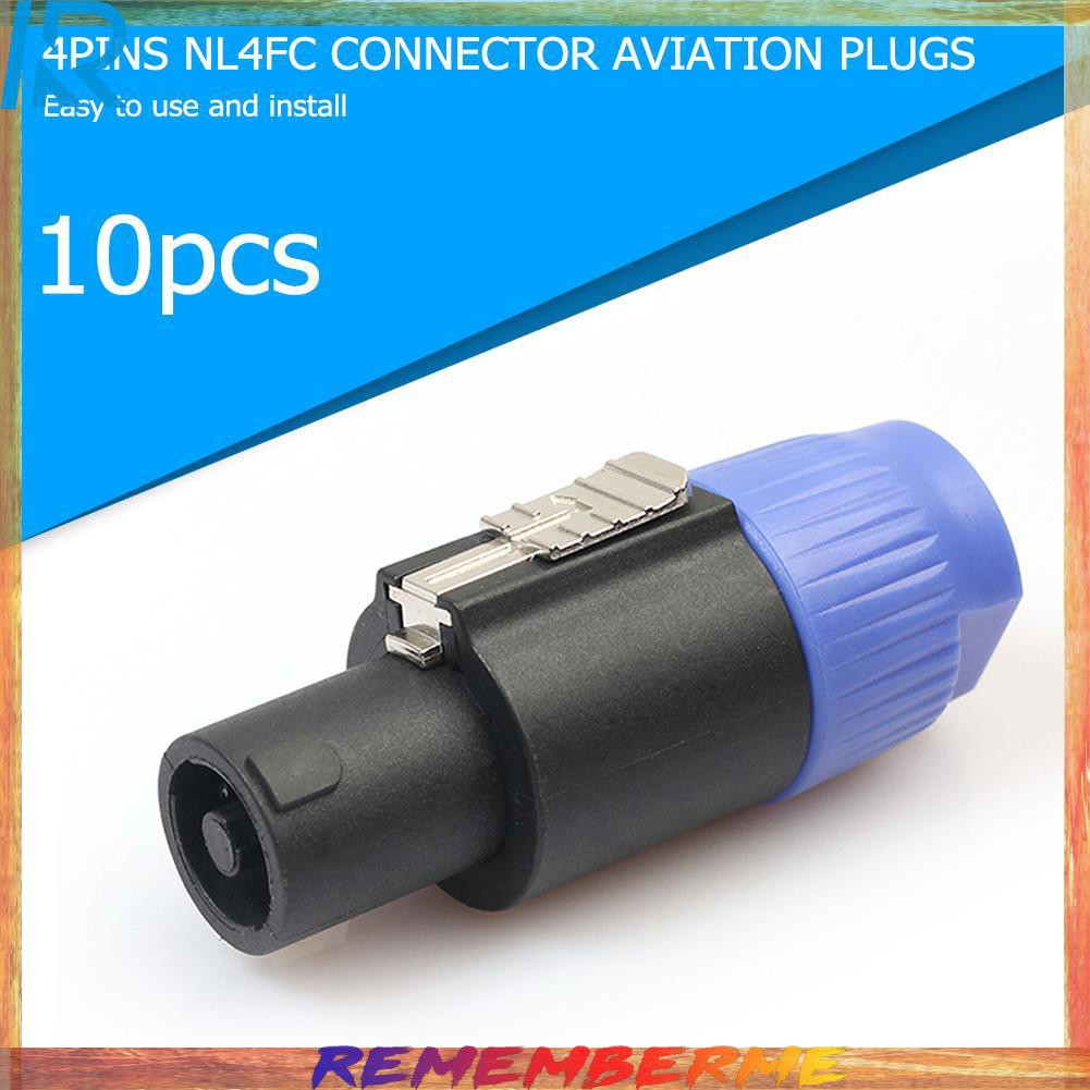 10 ชิ้น 4 - Pole 4 Pin Nl4Fc อะแดปเตอร์ปลั๊กเสียบเชื่อมต่อสายเคเบิ้ล ...