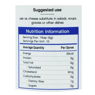 Organic Seeds นิวทริชั่นแนล ยีสต์ Nutritional Yeast Flakes (50gm)