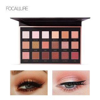 FOCALLURE อายแชโดว์สีชิมเมอร์ Earth Tone Matte 18 สี