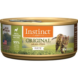 อาหารเปียกแมวระดับ 6 ดาว Instinct Original Grain-Free Pate Real Venison Recipe 156 กรัม