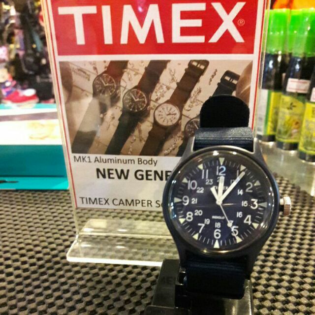 นาฬิกา TIMEX CAMPER 
MK1 Aluminum body
INDIGLO LIGHT
Dia40mm  
WR.30M.  
QUARTZ  ประกันศูนย์90วัน by ครูแว่น frogmangear