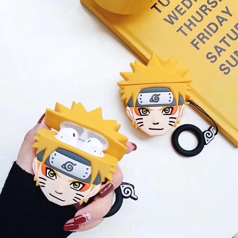 เคสซิลิโคนพิมพ์ลายการ์ตูน Naruto Uzumaki Naruto 3 D สำหรับ Airpods 1 2