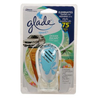 น้ำหอมปรับอากาศในรถยนต์ GLADE สปอร์ต โอเชี่ยนเอสเคป 7 มล.  CAR AIR FRESHENER GLADE SPORT OCEAN ESCAPE 7ML