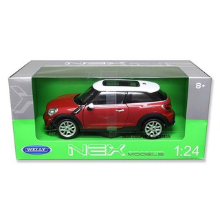 Welly รถโมเดลเหล็ก อัตราส่วน 1/24 MINI COOPER S PACEMAN สีแดง