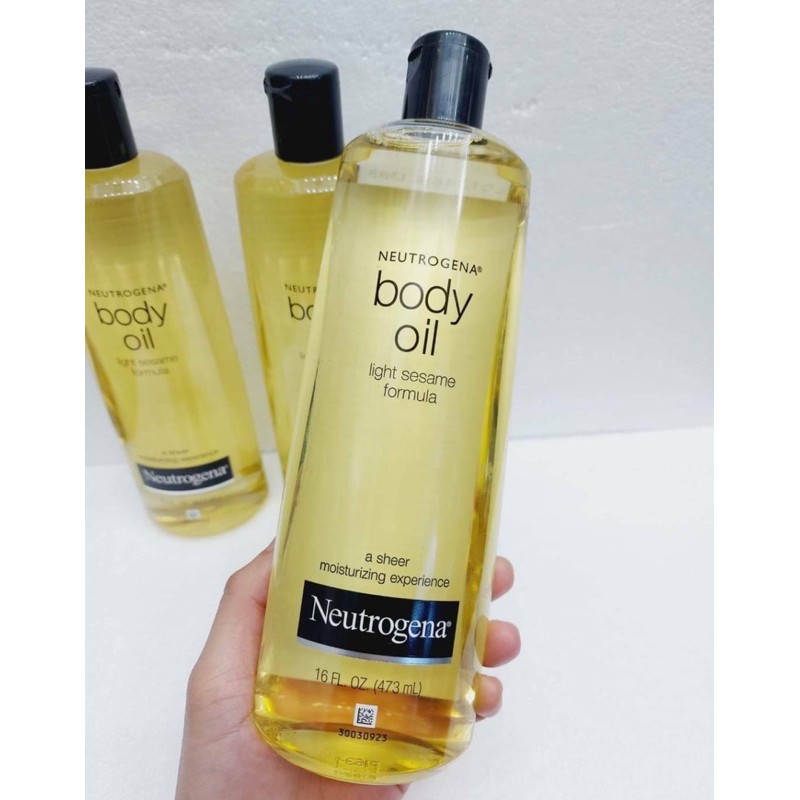 Neutrogena Body Oil Light Sesame Formula บอดี้ออยสูตรขายดีขนาดใหญ่(1ขวด) |  Shopee Thailand