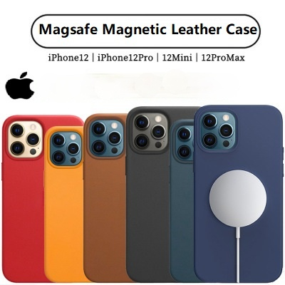 เคสหนัง iPhone 12 Pro Max อย่างเป็นทางการพร้อมแม่เหล็กดึงดูดสำหรับ iPhone 12 / Mini iPhone 12 Pro Case Cover