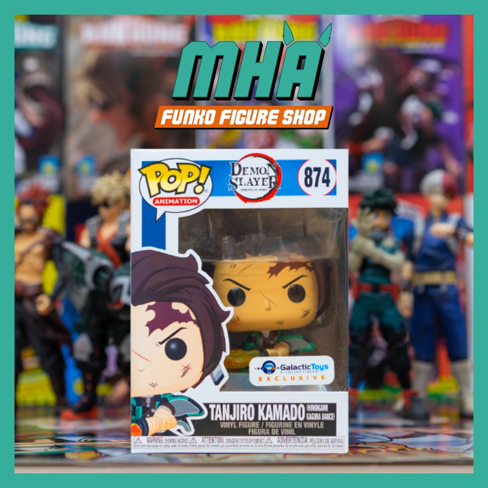 Funko Pop:Demon Slayer ของแท้ - Tanjiro Kamado Galactic Toys รุ่นพิเศษ 874