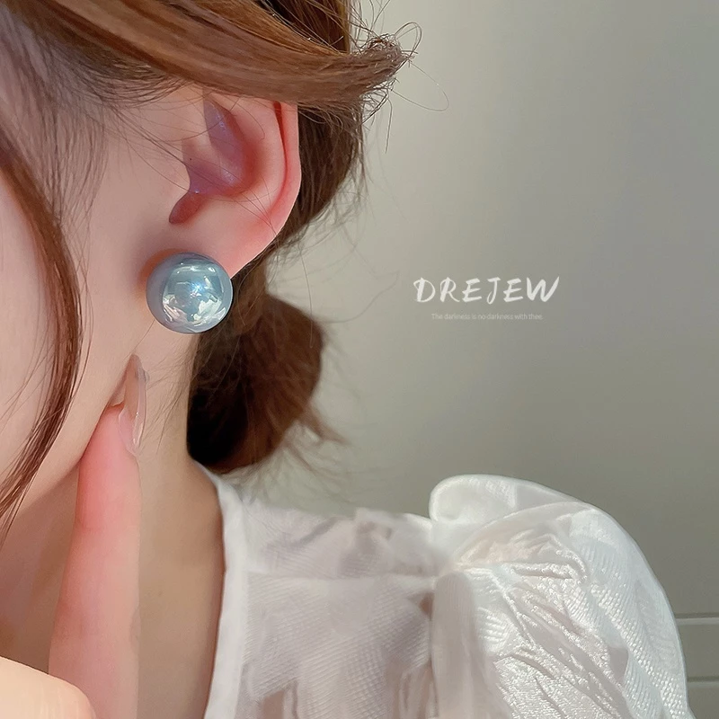 DREJEW ต่างหูรูปขนมปัง เข็มเงิน ประดับมุก สไตล์ฝรั่งเศส thumbnail 5