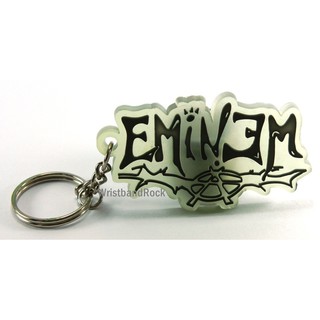 EMINEM พวงกุญแจ ยาง พรีเมี่ยม เอ็มมิเน็ม ร็อค พังค์ เมทัล ไม่เท่คืนได้