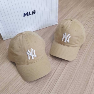 พร้อมส่ง💥💥หมวก MLB แท้💯% สีเบจ