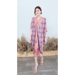 พร้อมส่งค่ะ ☘️☘️🥰🌺Viscose Silk Kaftan Dress เพิ่มลูกเล่น จีบหน้าอกใส่ง่ายใส่สบาย ไม่ซ้ำใคร เนื้อผ้าViscose Silk