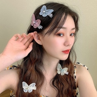 พร้อมส่ง ของอยู่ไทย!! กิ๊ฟติดผมรูปผีเสื้อ สีเยอะที่สุด