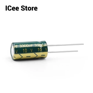 ตัวเก็บประจุอลูมิเนียมไฟฟ้า 10V 470UF 680UF 1000UF 1500UF 3300UF ความถี่สูง ESR ความต้านทานต่ํา