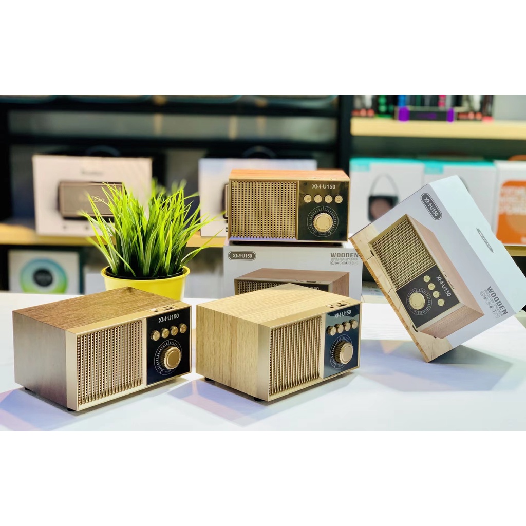 NEW XM-U150 ขาตั้งลำโพง Bluetooth ซับวูฟเฟอร์ Retro รูปที่ 4