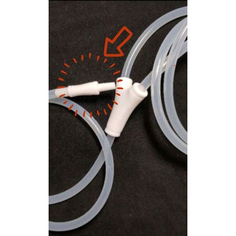 ข้อต่อสายปั๊มนม galaxy 2 สายแบบคู่ (สาย Y) attitude mom (เฉพาะหัวเสียบ)