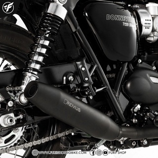 ท่อ REMUS SLIP ON BLACK FOR Triumph T100 2017-2021 Bonneville