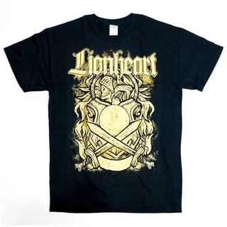 คอลูกเรือเสื้อยืดคอกลมเสื้อเชิ้ต Lionheart Dead and Gone Band - Mผ้าฝ้ายแท้