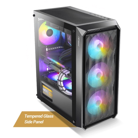 ANTEC NX SERIES NX292 MID TOWER GAMING CABINET WITH TEMPERED GLASS SIDE PANEL