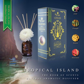 น้ำหอมก้านไม้ปรับอากาศ (Reed Diffuser) Tropical Island 50 ml.