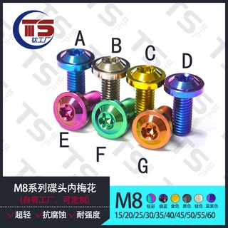 Ts สกรูไทเทเนียมอัลลอย M8 X 1.25 X15-60 Forged 64 M8 X 1.25 64