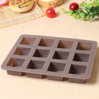 Rectangular silicone mold พิมพ์ซิลิโคน ทำขนม โมล์สบู่ ลายสี่เหลี่ยม