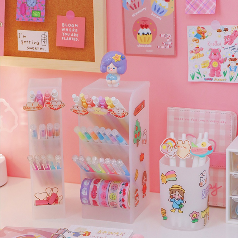 กล่องใส่ปากกา คอนโดปากกา สำหรับจัดเก็บเครื่องเขียน *สินค้าพร้อมส่ง*