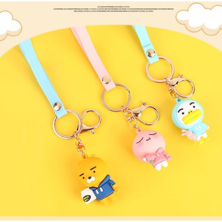 VG Kakao Anime Doll Bag Hanging Decoration Keyring New Cute Keychains Korean Cartoon Key Chain Pendant Pvc Silicone Mood Tracker