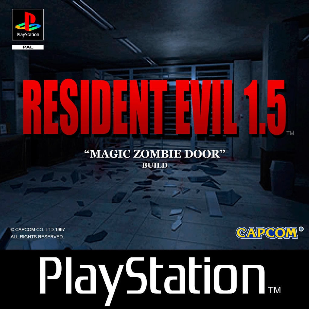 Resident Evil 1.5 HACK Magic Zombie Door Build (สำหรับเล่นบนเครื่อง PlayStation PS1 และ PS2 จำนวน 1 แผ่นไรท์)