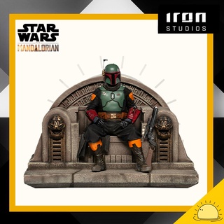 Iron Studios Star Wars Boba Fett on Throne: The Mandalorian 1/10 Scale