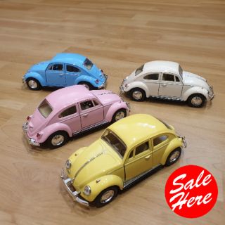 MODEL CAR (โฟลคเต่าสีพาสเทล) Volkswagen Classic beatle pastel SCALE1:32