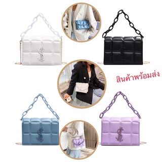 [Classic Bag] กระเป๋าสะพายผู้หญิง กระเป๋าแฟชั่น2021 กระเป๋าหนังPUกระเป๋าสะพายข้าง