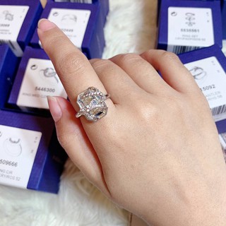 แหวน swarovski แท้ 1000% Polar Bestiary Cocktail Ring Multi-colored, Rhodium plated