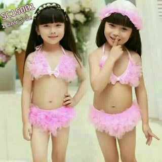 SC-ชุดว่ายน้ำเด็กแบบใหม่ สุดน่ารัก ได้ถึง3 ชิ้น