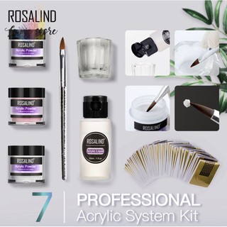 ‼️สุดคุ้ม7ชิ้น 💅🏻Rosalind acrylic set เซ็ตต่อเล็บอะคริลิค ได้ครบชุด ต่อเล็บอะคริลิคได้เอง ต่อเล็บอะคริลิค เล็บอะคริลิค