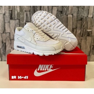 Nike Air Max 90 รองเท้าผ้าใบผู้หญิง รองเท้าไนกี้ สีขาว รองเท้าผ้าใบแฟชั่น ✅พร้อมกล่อง+อุปกรณ์ครบ มีเก็บเงินปลายทาง🚚