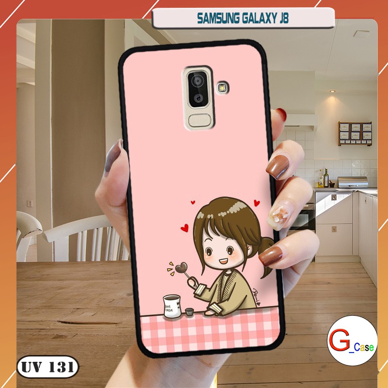 เคส Samsung Galaxy J8 มีขอบยืดหยุ่นด้าน