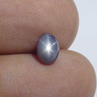 พลอย สตาร์ แซฟไฟร์ ดิบ ธรรมชาติ แท้ ( Unheated Natural Gray Star Sapphire ) หนัก 1.22 กะรัต