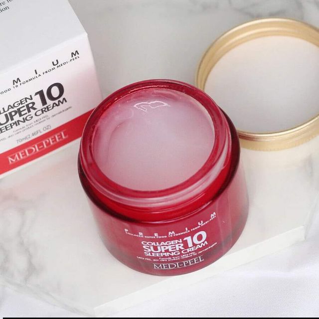 ผลการค้นหารูปภาพสำหรับ medi-peel collagen super 10 sleeping cream 70ml