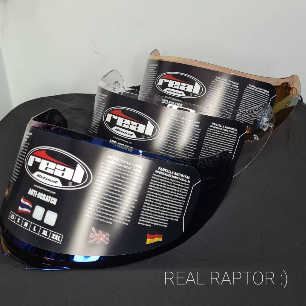 ชิลด์ หน้าหมวก สำหรับหมวกกันน็อค REAL RAPTOR เท่านั้น