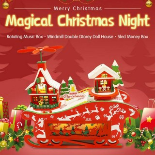 [พร้อมส่ง] บ้านตุ๊กตาdiy Magical Christmas Night