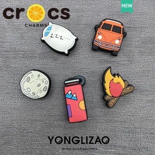 Crocs jibbitz charms แคมป์ปิ้งซีรีส์ DIY อุปกรณ์เสริมรองเท้าสําหรับ Crocs แฟชั่นเครื่องประดับ