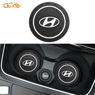 GTIOATO ที่รองแก้วในรถยนต์ แผ่นรองกันลื่นรถยนต์ สำหรับ Hyundai Staria I30 Ioniq Santa Fe Avante Grand Starex Elantra Accent Sonata