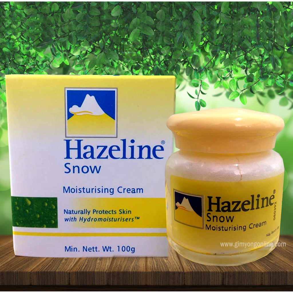ของแท้ 💯💯 Hazeline Snow เฮสลีน สโนว์ ครีมภูเขาสีเหลืองขนาด 100 กรัม